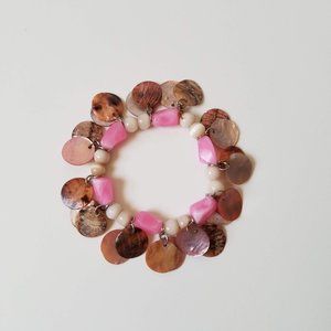Pink Abalone Shell Bracelet